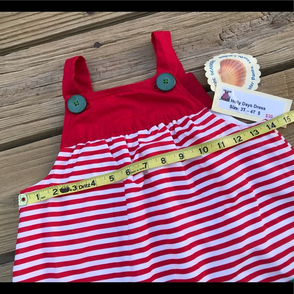 3T-4T Handmade Girls Holly Days Tunic Dress New - Picture 5 of 13